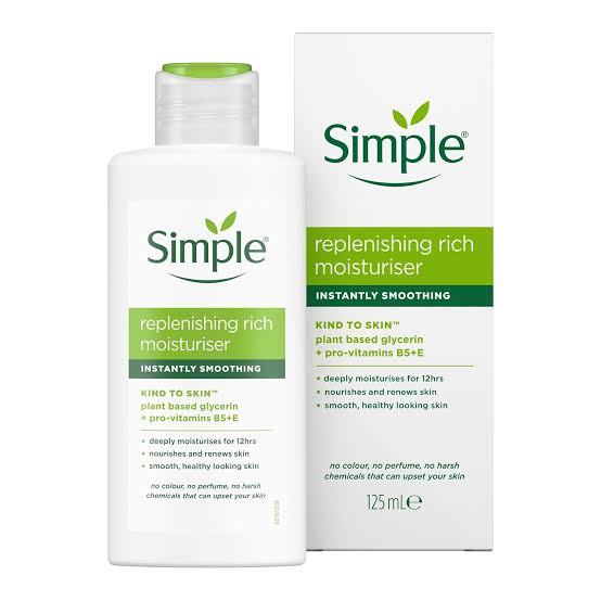 Simple Kind To Skin Replenishing Rich Moisturiser For Sensitive Skin